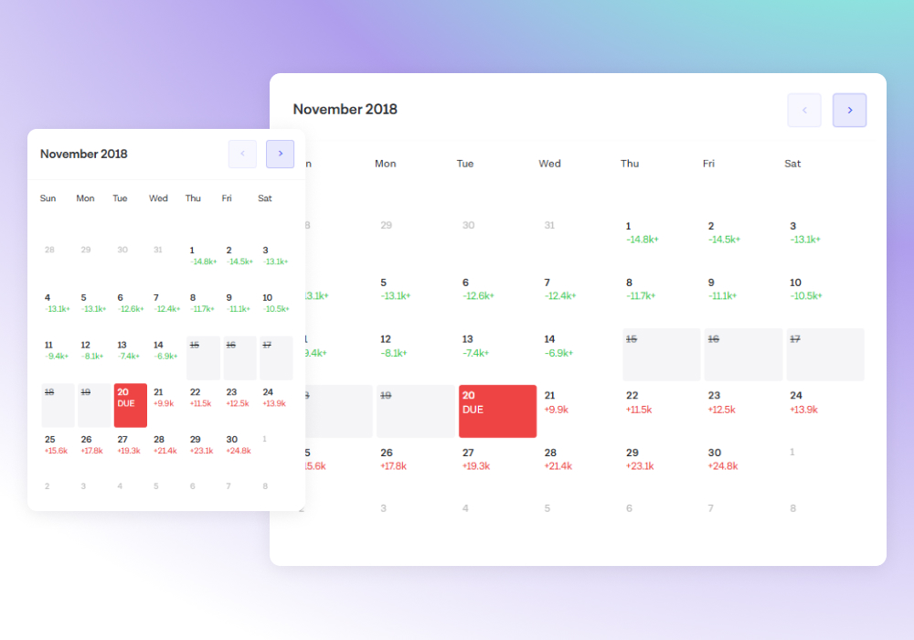 Payment Calendar